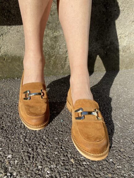 Mocassino rock cuoio