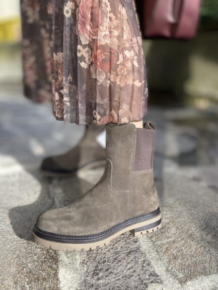 Keys Combat boot dark brown