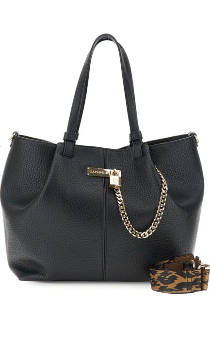 CAFÈNOIR borsa big Gold nera
