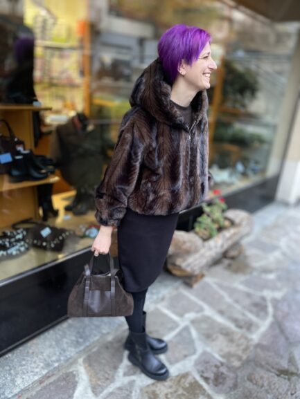 Eco pelliccia bicolor