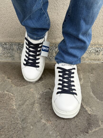 Igi&co bianca e blu uomo