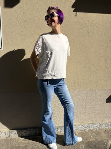 Maglietta pizzo